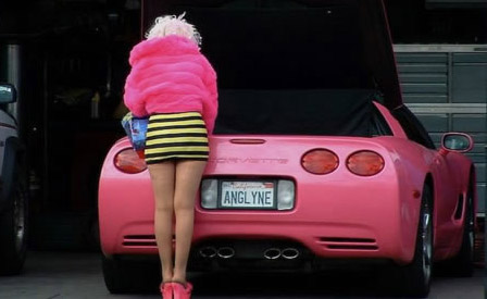 Corvette Stingray Gallery on Real Life Barbie With Her Pink Corvette