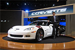 Ron Fellows with his ALMS GT1 Championship Z06 Corvette