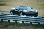 The Corvette SS at a Detroit-area test track