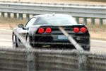 The Corvette SS at a Detroit-area test track