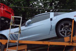 New Carlisle Blue Corvette Spotted on Car Hauler