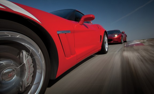 Car and Driver Tests Corvette Grand Sport against Porsche Cayman S and a Lotus Evora