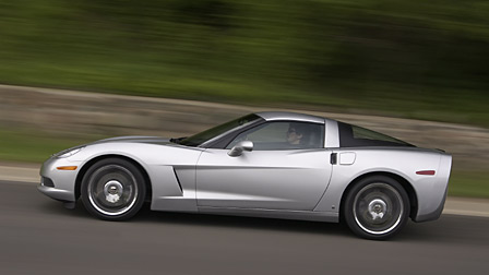 The 2009 Corvette in Blade Silver Metallic
