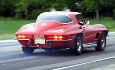 1967 Corvette Sting Ray Burnout at Bloomington Gold