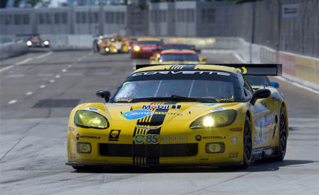The #4 Corvette C6.R Wins the Detroit Sports Car Challenge