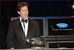 Ron Fellows receives the coveted Most Popular Driver Award