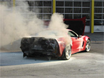 Z06 Corvette on Fire