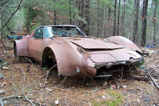 Barn Find Flared C3 Corvette Put Out to Pasture
