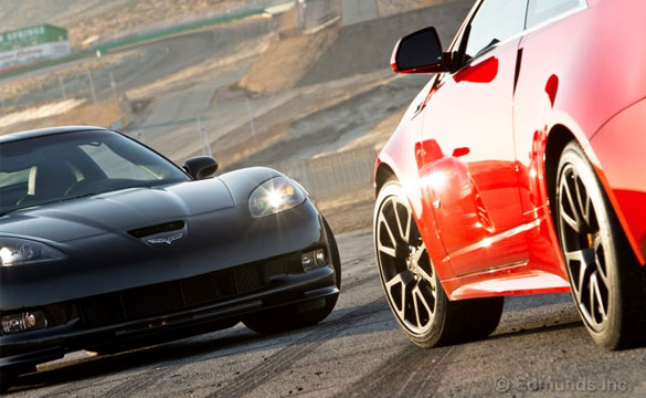 Burnout Super Test: Corvette Z06 Centennial versus Caddy CTS-V Coupe