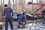 [ACCIDENT] C4 Corvette Rolls Over and Lands in Swamp