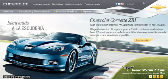 Chevrolet Mexico Announces New Performance Stores to sell Corvette Grand Sports and ZR1