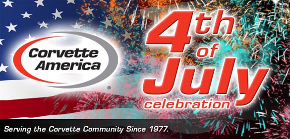 Celebrate July 4th with Corvette America's $4 Shipping offer