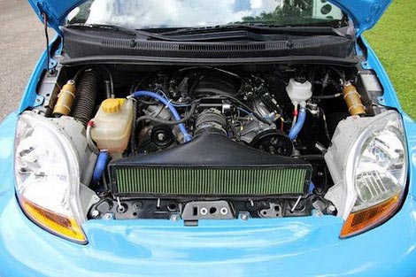 Chevrolet Spark with Corvette LS7 engine swap