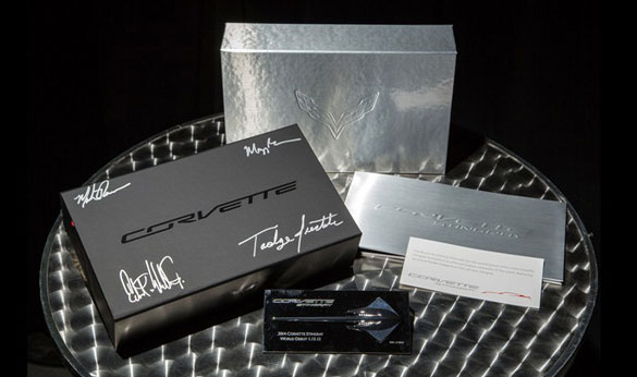 First C7 Corvette Press Kit Raises $4,300 for Charity