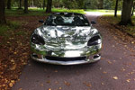 Lithuanian C6 Corvette Goes Full Disco with Chrome Wrap