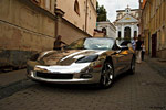 Lithuanian C6 Corvette Goes Full Disco with Chrome Wrap
