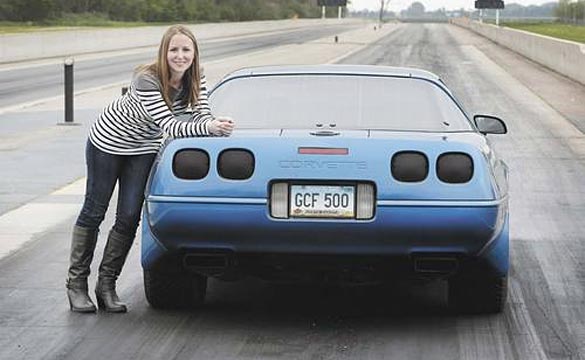 North Dakota Woman Enjoying Life in the Fast Lane with her C4 Corvette