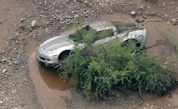 [VIDEO] C6 Corvette Caught in Arizona's Flash Flood on Sunday