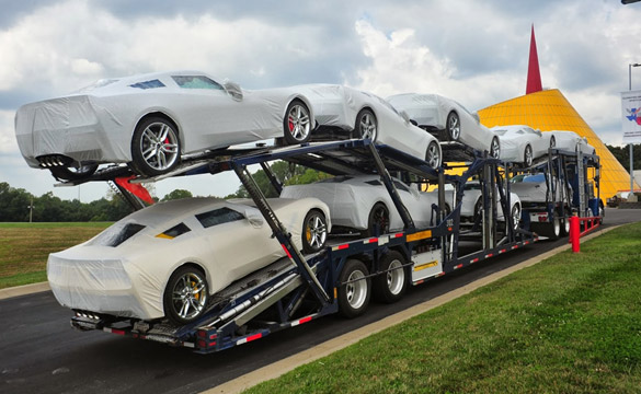 [PIC] First Shipment of R8C Delivery Corvette Stingrays Arrive at the National Corvette Museum