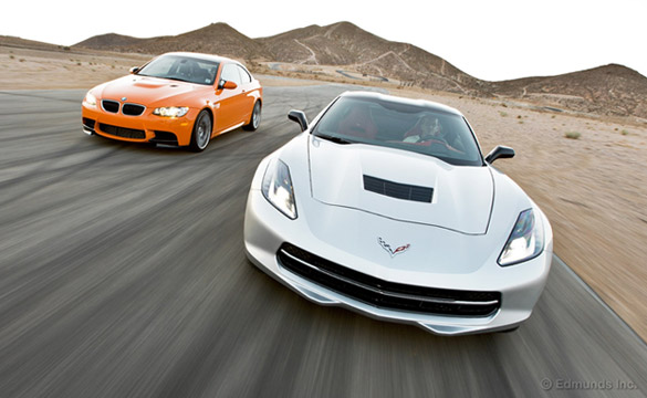 Edmunds Tests the C7 Corvette Stingray vs 2013 BMW M3 Coupe