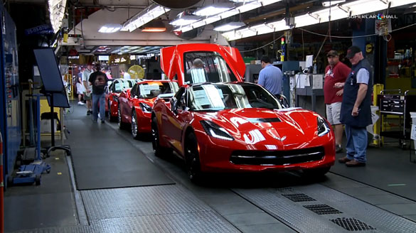 [VIDEO] Watch the 2014 Corvette Stingrays Get Built in Bowling Green