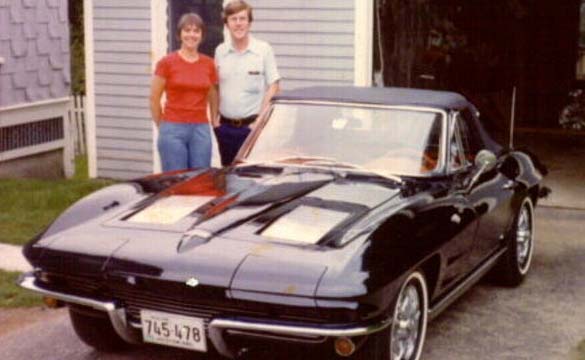 Ben and Sandy with their 1963 Corvette convertible