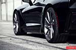 Vossen's Precision Series Wheels on a Black C7 Corvette Stingray