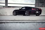 Vossen's Precision Series Wheels on a Black C7 Corvette Stingray