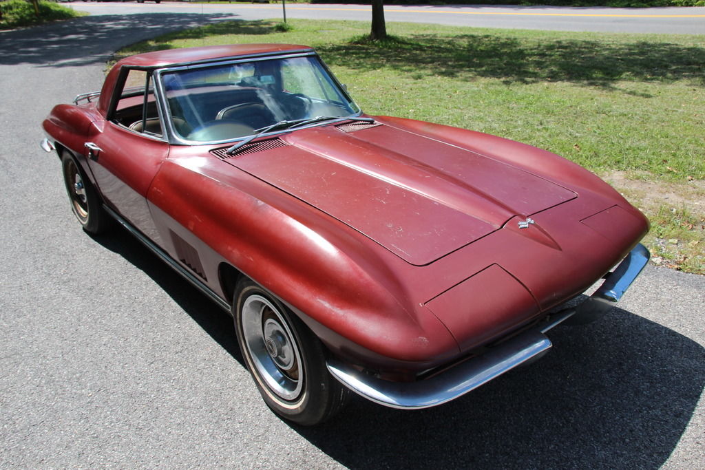 Corvettes on eBay TwoOwner 1967 Corvette Convertible Barn Find