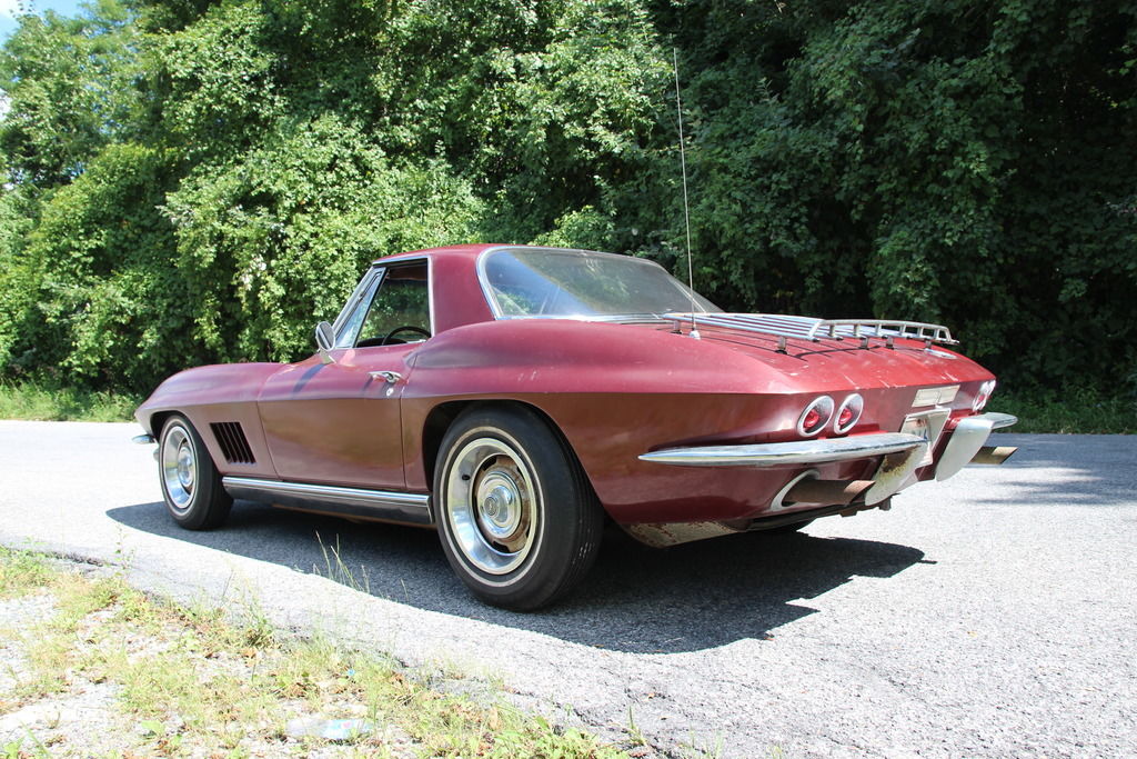Corvettes on eBay TwoOwner 1967 Corvette Convertible Barn Find