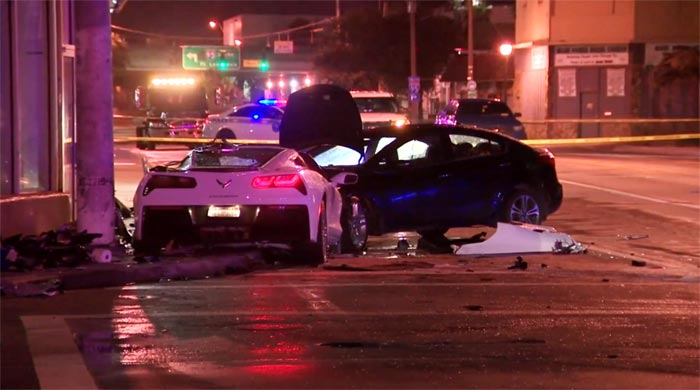 [VIDEO] Corvette Driver Facing Charges After Fleeing Police and Crashing into Two Other Vehicles