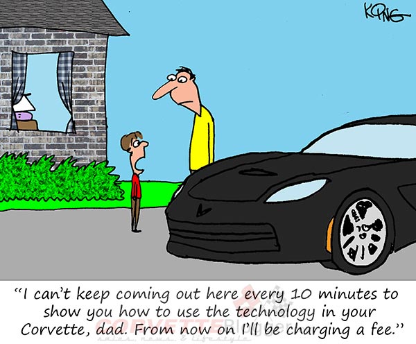 Saturday Morning Corvette Comic: Are Corvettes Becoming Too Advanced for their Owners?