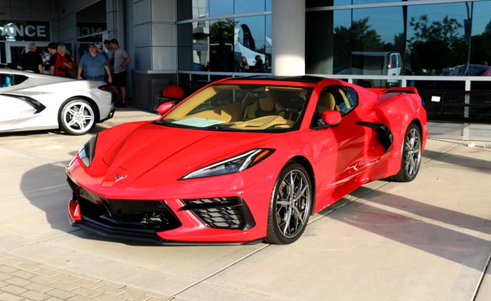 Torch Red, Arctic White and Elkhart Lake Blue Lead the Color Choices Based on Kerbeck's C8 Corvette Orders