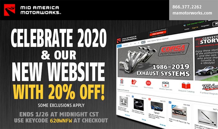 Visit Mid America Motorworks' New Website and Save 20% Sitewide!