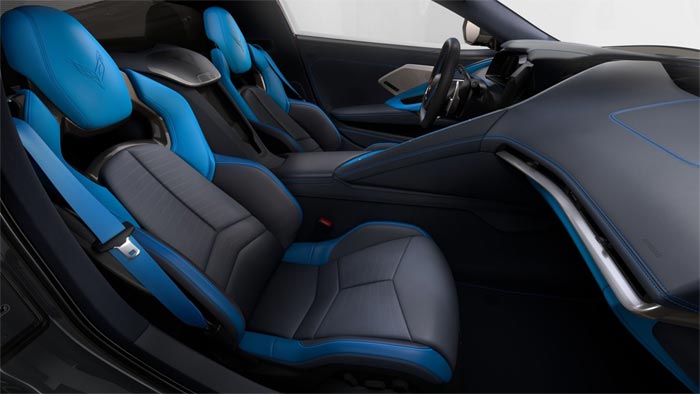 2020 Corvette's Two-Tone Blue Interior and GT2 Seats