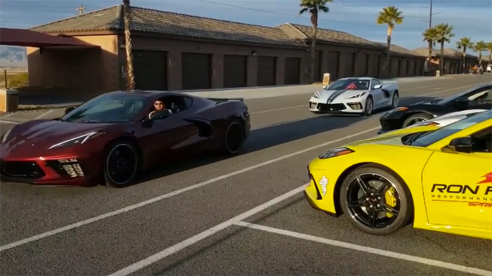 [VIDEO] C8 Corvettes at Spring Mountain in Various Colors