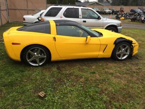 Police Searching for Driver of a Yellow Corvette After Hit and Run Crash with Motorcyclist