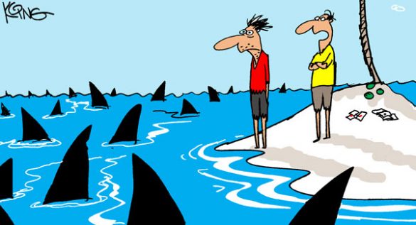 Saturday Morning Corvette Comic: Swimming with the Sharks