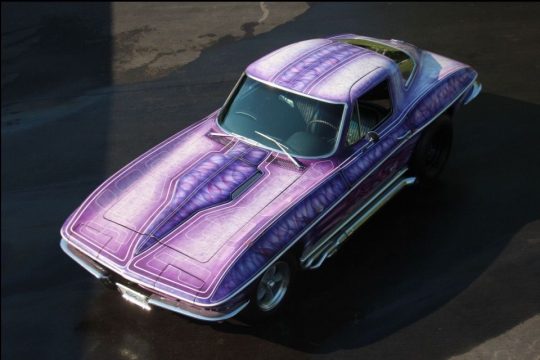 Corvettes on eBay: Psychedelic 1964 Corvette Sting Ray Sport Coupe