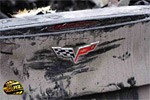C6 Corvette Char-Grilled in the Ukraine