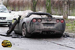C6 Corvette Char-Grilled in the Ukraine