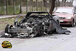 C6 Corvette Char-Grilled in the Ukraine