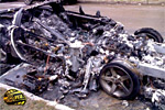 C6 Corvette Char-Grilled in the Ukraine
