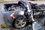 C6 Corvette Char-Grilled in the Ukraine