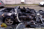 C6 Corvette Char-Grilled in the Ukraine