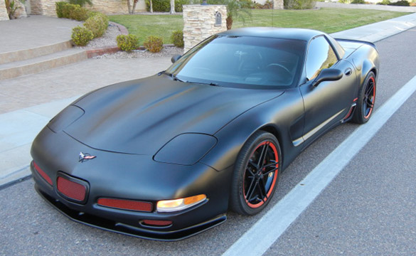 Corvettes on eBay: Murdered Out 2004 Corvette Z06