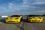 Official Photos of the Corvette Racing C6.Rs at Sebring Test