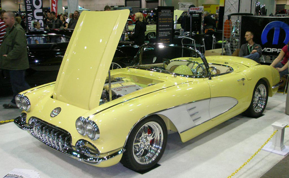 Corvettes on display at the 2011 Detroit Autorama