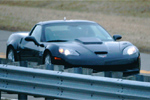 The Corvette SS at a Detroit-area test track