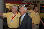 National Corvette Museum Executive Director Wendell Strode shows Kentucky Governor Steve Beshear the new Corvette Boulevard.